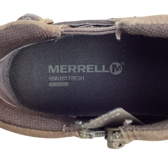 Merrell Dassie Zip Chelsea Womens 7 Leather Ankle Boots Char Brown - Picture 10 of 12